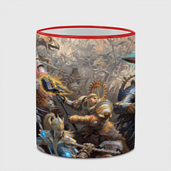 Кружка 3D Битва Рыцарского ордена Империи, цвет: 3D-красный кант — фото 2