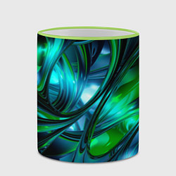 Кружка 3D Изумрудное настроение, цвет: 3D-светло-зеленый кант — фото 2