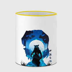 Кружка 3D Иноске Клинок рассекающий демонов, цвет: 3D-желтый кант — фото 2