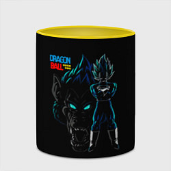 Кружка 3D Dragon Ball Z Dark, цвет: 3D-белый + желтый — фото 2