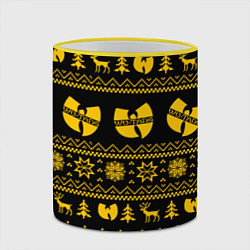 Кружка 3D НОВОГОДНИЙ СВИТЕР WU TANG CLAN, цвет: 3D-желтый кант — фото 2