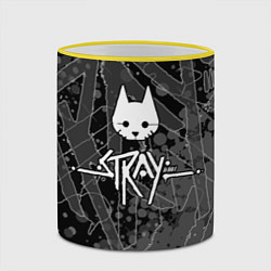 Кружка 3D Stray кот бродяга, цвет: 3D-желтый кант — фото 2