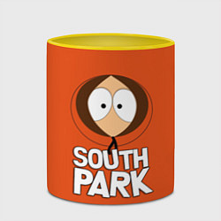 Кружка 3D Южный парк Кенни South Park, цвет: 3D-белый + желтый — фото 2