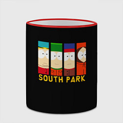 Кружка 3D South Park - Южный парк главные герои, цвет: 3D-красный кант — фото 2