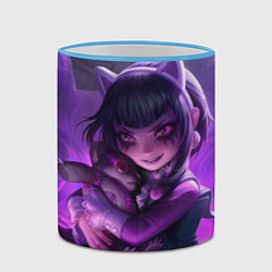Кружка 3D Goth Annie League Of Legends, цвет: 3D-небесно-голубой кант — фото 2