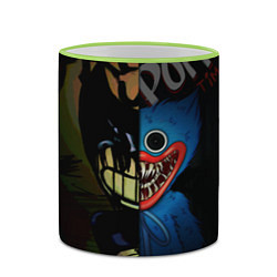 Кружка 3D POPPY PLAYTIME BENDY AND THE INK MACHINE, цвет: 3D-светло-зеленый кант — фото 2