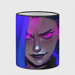 Кружка 3D League Of Legends Arcane ДЖИНКС Jinx Powder, цвет: 3D-черный кант — фото 2