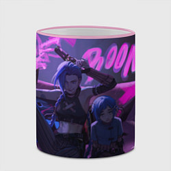 Кружка 3D Джинкс Паудер - Jinx Powder, цвет: 3D-розовый кант — фото 2