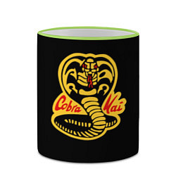 Кружка 3D Cobra Kai - Кобра Кай, цвет: 3D-светло-зеленый кант — фото 2