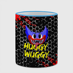 Кружка 3D Huggy Wuggy соты, цвет: 3D-небесно-голубой кант — фото 2
