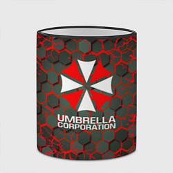 Кружка 3D Umbrella Corporation соты, цвет: 3D-черный кант — фото 2