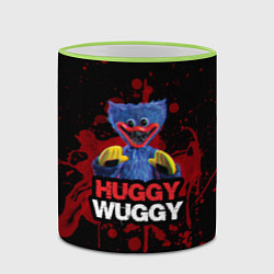 Кружка 3D 3D Хаги ваги Huggy Wuggy Poppy Playtime, цвет: 3D-светло-зеленый кант — фото 2