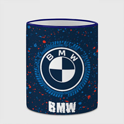 Кружка 3D BMW BMW Брызги, цвет: 3D-синий кант — фото 2