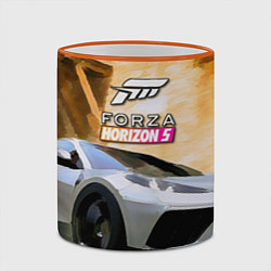 Кружка 3D Игрище Forza Horizon 5, цвет: 3D-оранжевый кант — фото 2