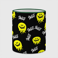 Кружка 3D SMILE smile граффити, цвет: 3D-зеленый кант — фото 2