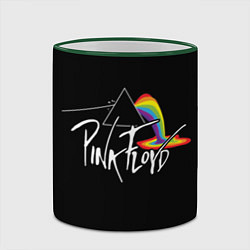 Кружка 3D PINK FLOYD - ПИНК ФЛОЙД ЛУЖА, цвет: 3D-зеленый кант — фото 2