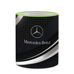 Кружка 3D Mercedes-Benz Sport, цвет: 3D-светло-зеленый кант — фото 2