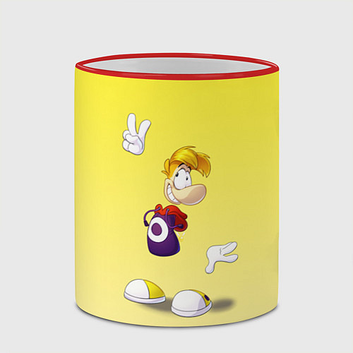 Кружка цветная РЕЙМАН - RAYMAN LEGENDS / 3D-Красный кант – фото 2