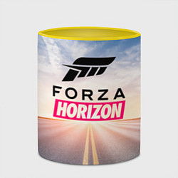 Кружка 3D Forza Horizon 5 Форза Хорайзен, цвет: 3D-белый + желтый — фото 2