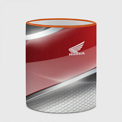 Кружка 3D Honda Текстура, цвет: 3D-оранжевый кант — фото 2