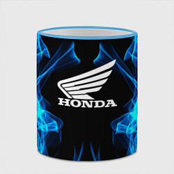 Кружка 3D Honda Fire, цвет: 3D-небесно-голубой кант — фото 2