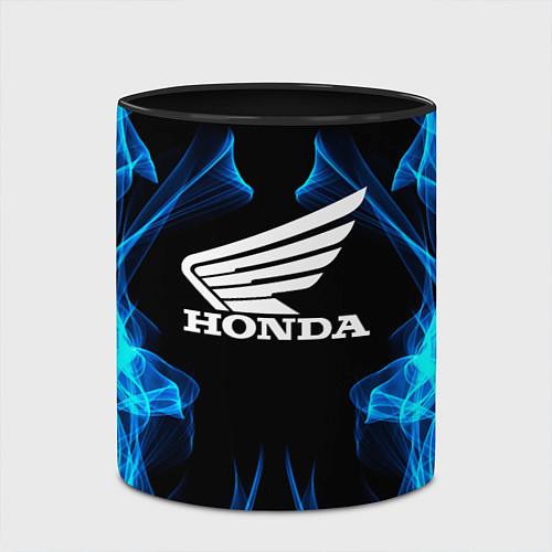 Кружка цветная Honda Fire / 3D-Белый + черный – фото 2