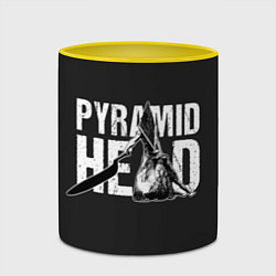 Кружка 3D Pyramid Head, цвет: 3D-белый + желтый — фото 2