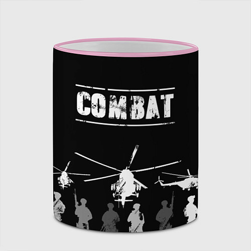 Кружка цветная Combat / 3D-Розовый кант – фото 2
