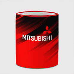 Кружка 3D Mitsubishi - Red Sport, цвет: 3D-красный кант — фото 2