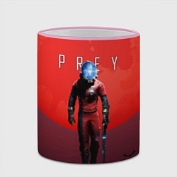 Кружка 3D Prey красная планета, цвет: 3D-розовый кант — фото 2