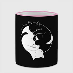 Кружка 3D Бесконечная любовь Endless kitty love, цвет: 3D-розовый кант — фото 2