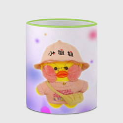 Кружка 3D УТОЧКА ЛАЛАФАНФАН Fan Fan Duck, цвет: 3D-светло-зеленый кант — фото 2
