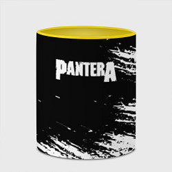 Кружка 3D Pantera Logo, цвет: 3D-белый + желтый — фото 2