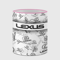Кружка 3D LEXUS BIG EMBLEMA PATTERN, цвет: 3D-розовый кант — фото 2