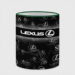 Кружка 3D LEXUS SPORT PATTERN, цвет: 3D-зеленый кант — фото 2