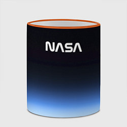 Кружка 3D NASA с МКС, цвет: 3D-оранжевый кант — фото 2