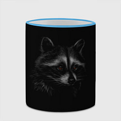 Кружка 3D Милаха енот, цвет: 3D-небесно-голубой кант — фото 2