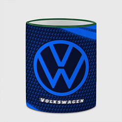 Кружка 3D VOLKSWAGEN Volkswagen Абстракция, цвет: 3D-зеленый кант — фото 2