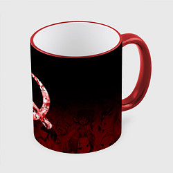 Кружка 3D СССР АХЕГАО USSR AHEGAO, цвет: 3D-красный кант