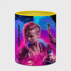 Кружка 3D Vi Ви Cyberpunk 2077, цвет: 3D-белый + желтый — фото 2