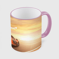 Кружка 3D McLaren - легендарная гоночная команда!, цвет: 3D-розовый кант