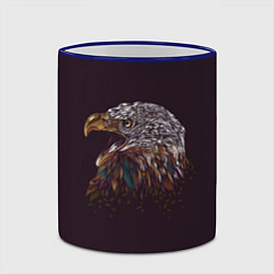 Кружка 3D Статный орёл, цвет: 3D-синий кант — фото 2