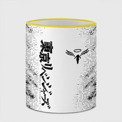 Кружка 3D Токийские мстители Tokyo Revengers logo, цвет: 3D-желтый кант — фото 2