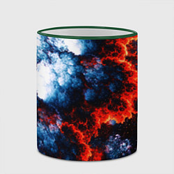 Кружка 3D 3D ЯДЕРНЫЙ КОСМИЧЕСКИЙ ВЗРЫВ ОГОНЬ, цвет: 3D-зеленый кант — фото 2