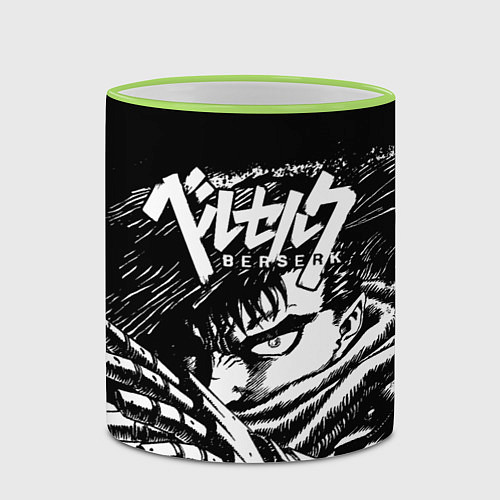 Кружка цветная ГАТС BERSERK БЕРСЕРК / 3D-Светло-зеленый кант – фото 2