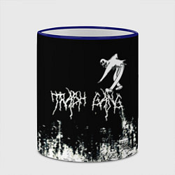 Кружка 3D Ghostemane Mercury Trash Gang Гостмейн Призрак гра, цвет: 3D-синий кант — фото 2