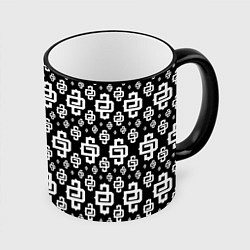 Кружка 3D Black Pattern Dope Camo Dope Street Market, цвет: 3D-черный кант