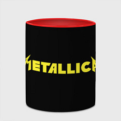 Кружка 3D The emblem of a rock band Metallica, цвет: 3D-белый + красный — фото 2