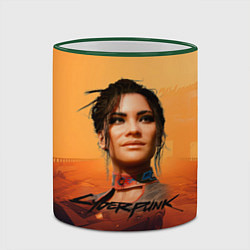 Кружка 3D Panam Cyberpunk2077, цвет: 3D-зеленый кант — фото 2