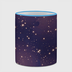 Кружка 3D Звездное ночное небо Галактика Космос, цвет: 3D-небесно-голубой кант — фото 2